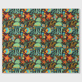 Cartoon des Wasserlebens Geschenkpapier (Flach)