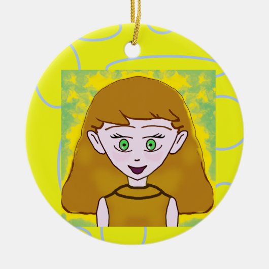 Cartoon Design Keramik Ornament (Vorne)