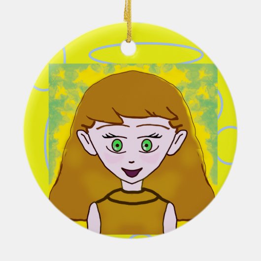 Cartoon Design Keramik Ornament (Hinten)