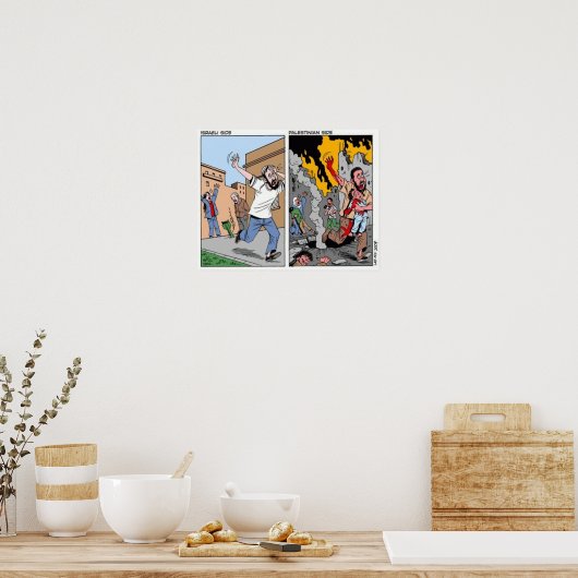 Cartoon dessen, was wirklich passiert poster (Küche)