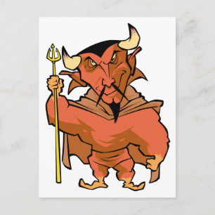 Cartoon Devil Postkarte