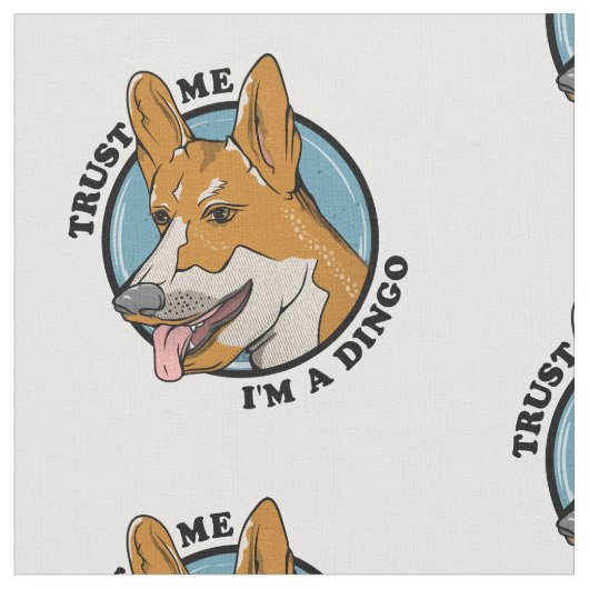 Cartoon Dingo Stoff (Nahaufnahme)