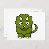 Cartoon Dinosaur Postkarte (Vorne/Hinten)