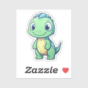 Cartoon-Dinosaurier-Abbildung Aufkleber