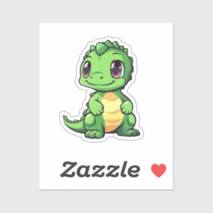 Cartoon-Dinosaurier-Abbildung Aufkleber