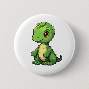 Cartoon-Dinosaurier-Abbildung Button