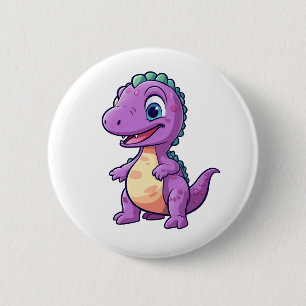 Cartoon-Dinosaurier-Abbildung Button