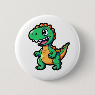 Cartoon-Dinosaurier-Abbildung Button