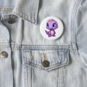 Cartoon-Dinosaurier-Abbildung Button (Beispiel)