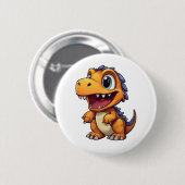 Cartoon-Dinosaurier-Abbildung Button (Vorne & Hinten)