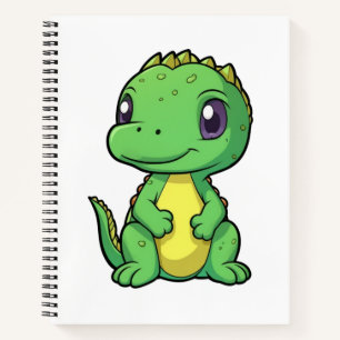 Cartoon-Dinosaurier-Abbildung Notizblock