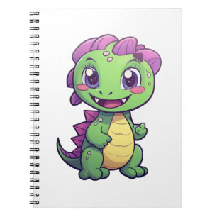 Cartoon-Dinosaurier-Abbildung Notizblock