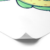 Cartoon-Dinosaurier-Abbildung Poster (Ecke)