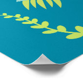 Cartoon Dinosaurier: Land & Meer Set Poster (Ecke)