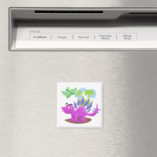 Cartoon Dinosaurier Magnet (In Situ (Geschirrspüler))