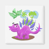 Cartoon Dinosaurier Magnet (Vorne)