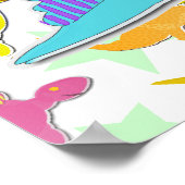 Cartoon Dinosaurier Poster (Ecke)