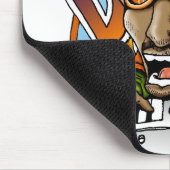 Cartoon-DJ-Zeichendesign Mousepad (Ecke)