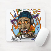 Cartoon-DJ-Zeichendesign Mousepad (Mit Mouse)