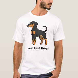 Cartoon-DobermannPinscher (schlaffe Ohren) T-Shirt