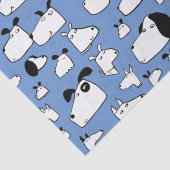 Cartoon Dog Blue Seidenpapier (Detail)