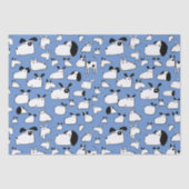 Cartoon Dog Blue Seidenpapier (Vorderseite)