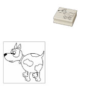 Cartoon Dog Briefmarke aus Holz Gummistempel (Stempel)