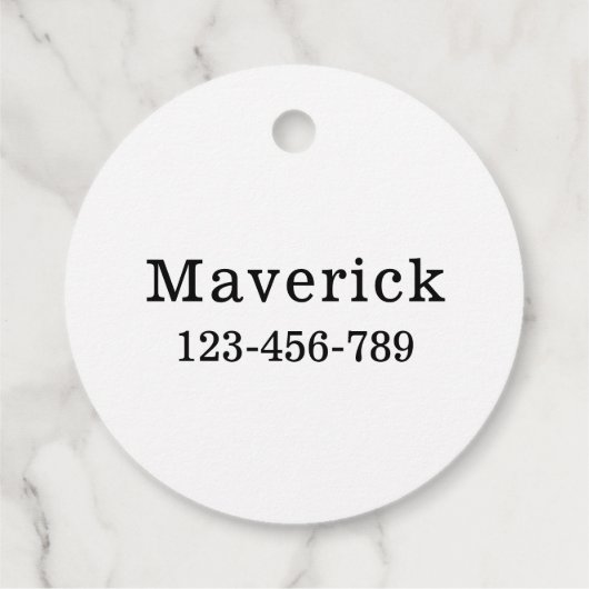 Cartoon Dog Fotos | Geschenkanhänger (Rückseite)