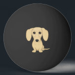 Cartoon Dog Kurz haarige Dackel Tischtennisball<br><div class="desc">Dackel Dog Lover Ping Pong Ball</div>