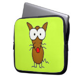 Cartoon Dog Laptopschutzhülle (Vorderseite Links)