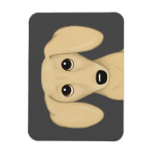 Cartoon Dog mit glatter Dackel Magnet (Vertikal)