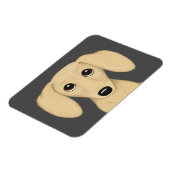 Cartoon Dog mit glatter Dackel Magnet (Linke Seite)
