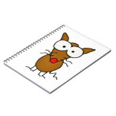 Cartoon Dog Notizblock (Linke Seite)