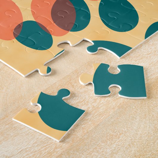 Cartoon Dog Paw Druckfarben Abstrakte Kunst Puzzle (Seite)