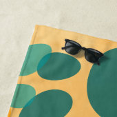 Cartoon Dog Paw Druckfarben Abstrakte Kunst Strandtuch (Beispiel)