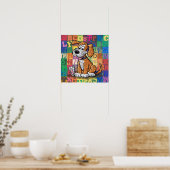 Cartoon Dog Poster (Küche)