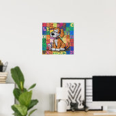 Cartoon Dog Poster (Heimbüro)
