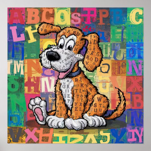 Cartoon Dog Poster (Vorne)