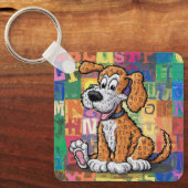 Cartoon Dog Schlüsselanhänger (Vorderseite)