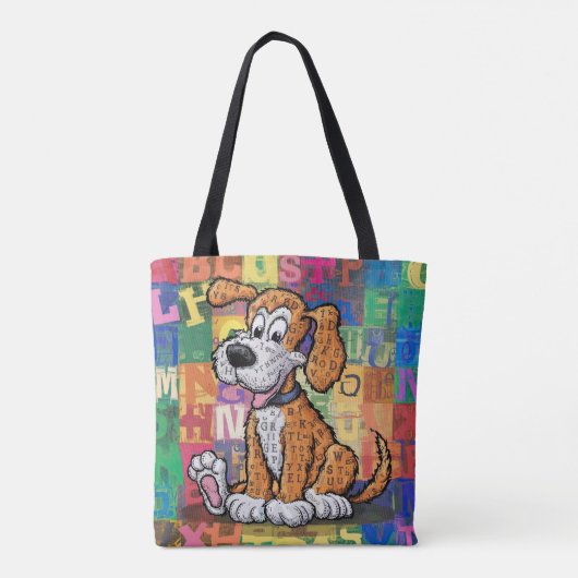 Cartoon Dog Tasche (Rückseite)