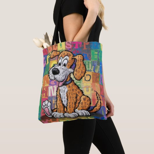 Cartoon Dog Tasche (Von Nahem)