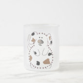 Cartoon Dog Tshirts and Gifts Mattglastasse (Mittel)