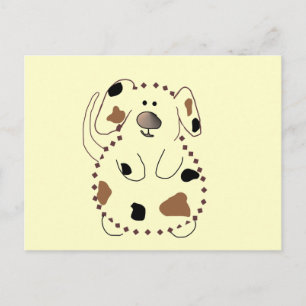 Cartoon Dog Tshirts und Geschenke Postkarte