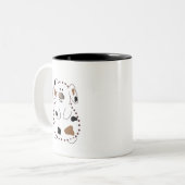 Cartoon Dog Tshirts und Geschenke Zweifarbige Tasse (Vorderseite Links)