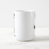 Cartoon Dog Veterinarian Kaffeetasse (Mittel)