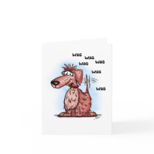 Cartoon Dog Vielen Dank, dass Sie Ihre Karte