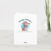 Cartoon Dog Vielen Dank, dass Sie Ihre Karte (Rückseite)