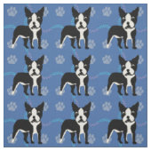 Cartoon Dogs - Boston Terrier v3 Stoff (Muster)