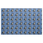 Cartoon Dogs - Boston Terrier v3 Stoff (Fat Quarter (45,7 x 55,9 cm))