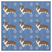 Cartoon Dogs - Cardigan Welsh Corgi v2 Stoff (Muster)